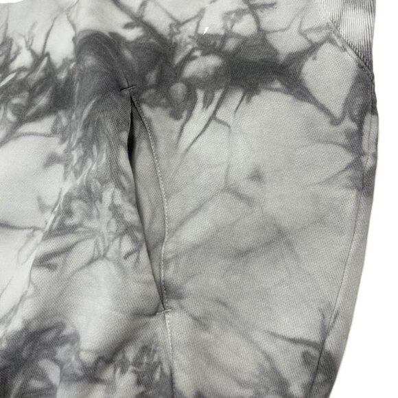 Adidas Hoodie Sweatshirt Mens Sz Large All Szn Fleece Washed Gray Tie Dye Pocket - Picture 10 of 15